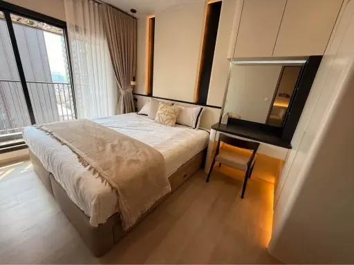 ให้เช่า Aspire Onnut Station แบบ 1 Bedroom Plus วิวเมือง + วิวแม่น้ำบางส่วน ตกแต่งครบครัน พร้อมเข้าอยู่