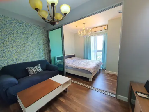 For rent!! A Space Condo has Bangna, 16th floor, beautiful room, fully furnished. Ready to move in, don't miss it!!