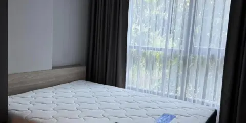 ให้เช่า Aspen Condo ลาซาน เฟอร์นิเจอร์ครบ เครื่องใช้ไฟฟ้าครบ วิวระเบียงเห็นต้นไม้ร่มรื่น สนใจจองเลย