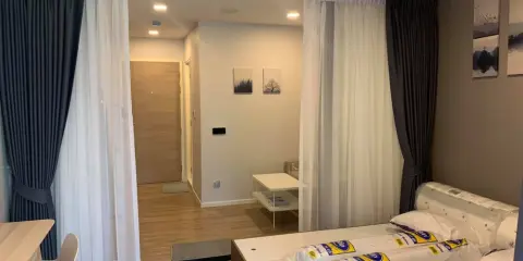 For rent kave town space 1 ห้องนอน 1ห้องน้ำ ระเบียงหันทางทิศเหนือ ลมเย็นสบาย สนใจย้ายด่วนๆจ้า