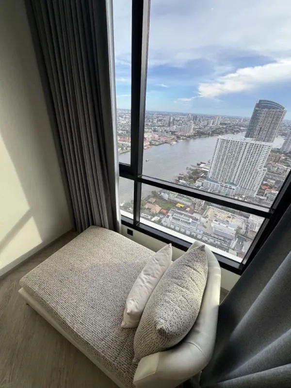ให้เช่า Chapter Charoennakhon-Riverside ชั้น 42 วิวสน ห้องแต่งครบ พร้อมอยู่