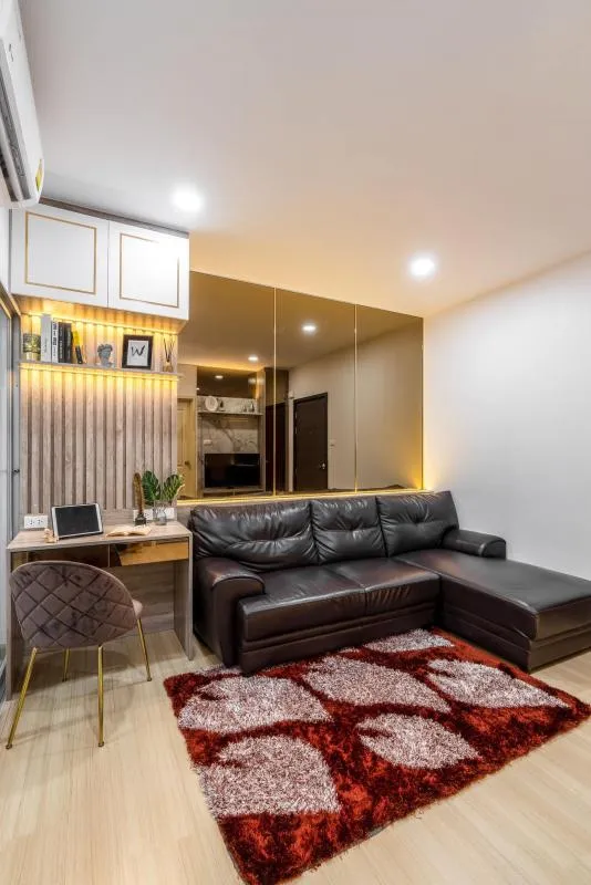 Very beautiful room, Condo for rent Supalai Veranda Rama 9, brand new room, elegant decoration, near the business district, book now