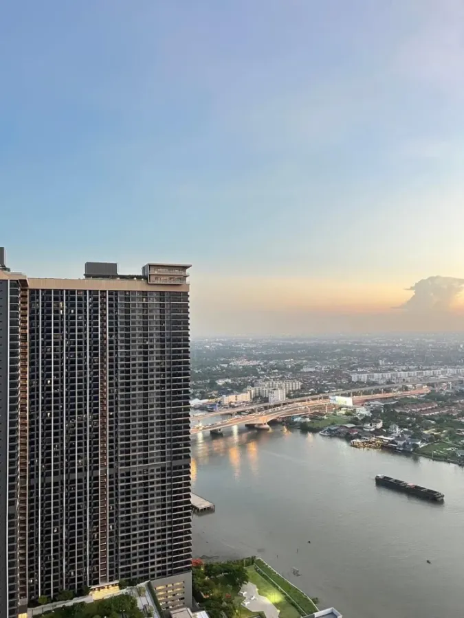 ให้เช่า The Politan Aqua ห้องชั้นสูง วิวแม่นำเจ้าพระยา เฟอร์พร้อม หิ้วกระเป๋าใบเดียวเข้าอยู่ได้เลย