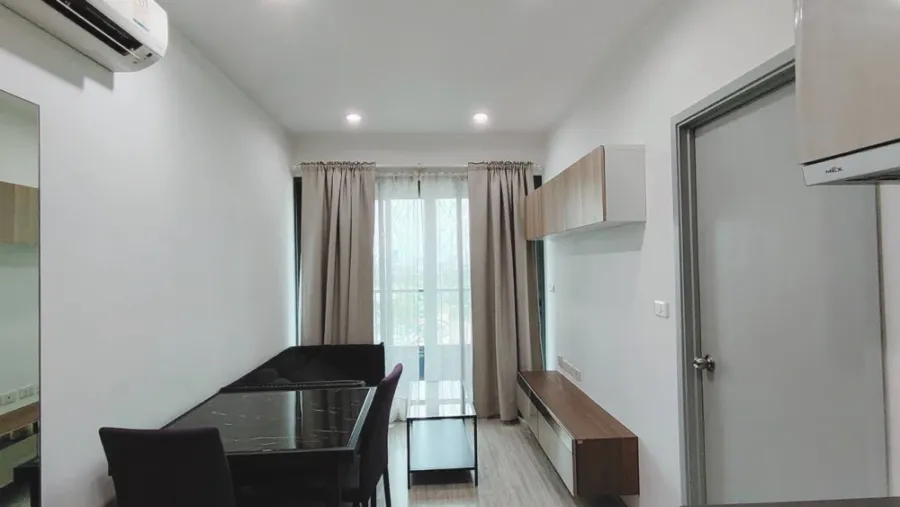 Condo for rent or sale, Ideo Mobi Sukhumvit Eastgate, nice room, modern style, soft tones, don't miss it