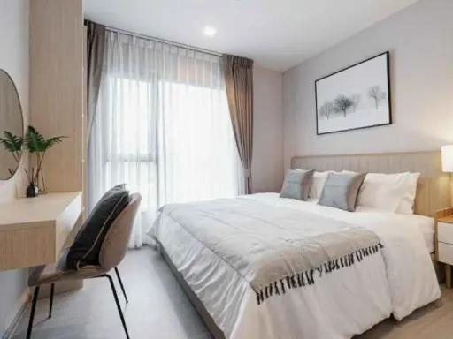 Life Asoke Rama9 for rent, nice room, fully furnished, high floor, good view, don't miss this room. images
