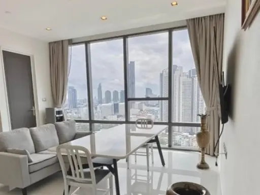 For rent, The Bangkok Sathorn-Taksin, high floor, beautiful view, elegantly decorated room, very inviting, can reserve first come first serve. images