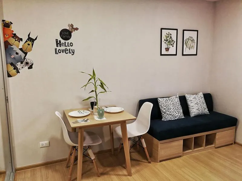 Lovely room, very nice, very nice, 1 bedroom for rent, Plum Alive Rangsit, ready to move in, fully furnished, move quickly