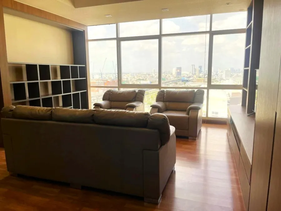 Sell The Coast Bangkok, Sukhumvit-Bangna, clear view, duplex room, 3 bedrooms, can live with friends and have a full kitchen. Book now. ​