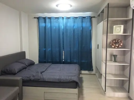 For Rent D Condo Campus Kamphaeng Saen, garden view room like this must be reserved !!