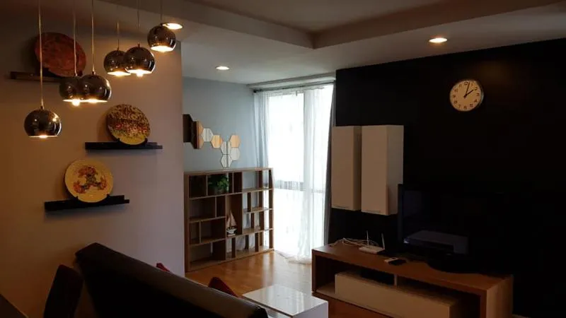 Abstracts Phahonyothin Park for rent, corner room, fully furnished, beautiful, 1 bedroom, 45 sq m. Very big room, like it, hurry up!