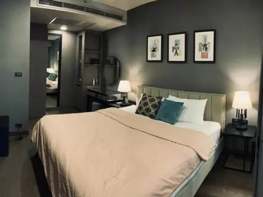 For rent: Siamese Exclusive Queens, beautiful view of Benjakitti and Asoke Park, decorated in relaxing gray tones. Hurry and book now. images