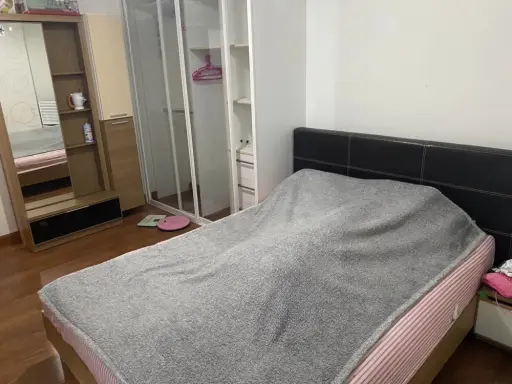 Condo for rent, The Parkland Ratchada-Thapra, 1 bedroom, 1 bathroom, fully furnished. You can come and stay.