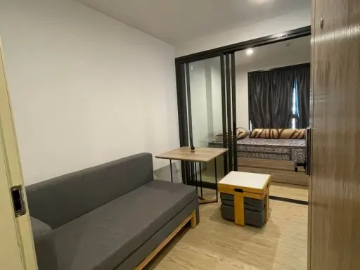 ให้เช่าคอนโด The excel hideaway sukhumvit 50 ห้องกั้นน่าอยู่ เฟอร์ครบ แถมเครื่องซักผ้าในตัว ห้ามพลาด