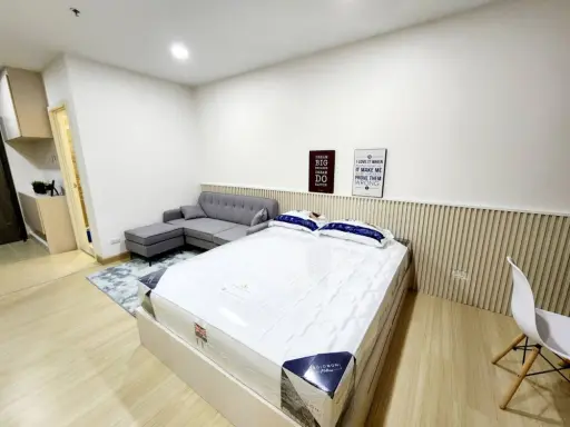 Condo for rent, Supalai Veranda Sukhumvit 117, beautiful room, fully furnished, ready to move in, can't miss it.