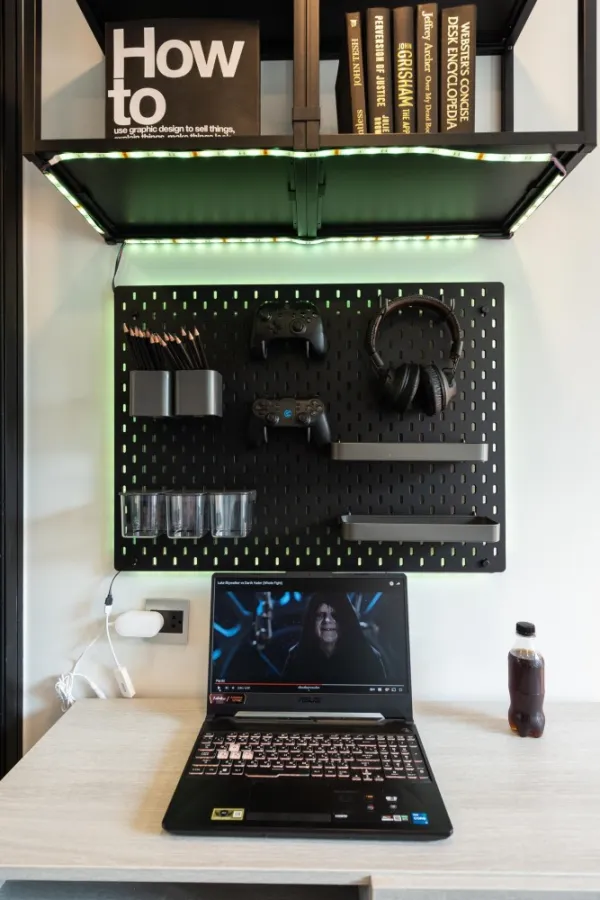 Cave Ava for rent, pool view, beautifully decorated room, very stylish, tone controlled colors, good like this, hurry and reserve before it slips away