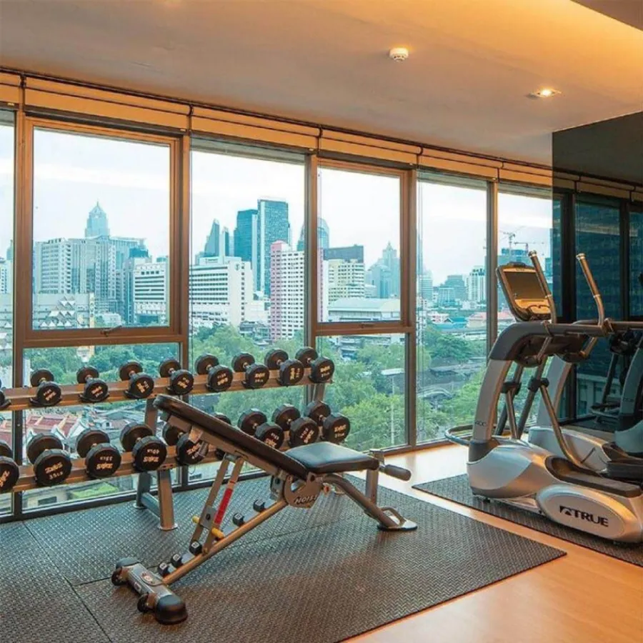 Urgent for rent !! Condo Lumpini Suite Phetchaburi - Makkasan, beautiful view, high floor, built-in furniture, do not miss !!
