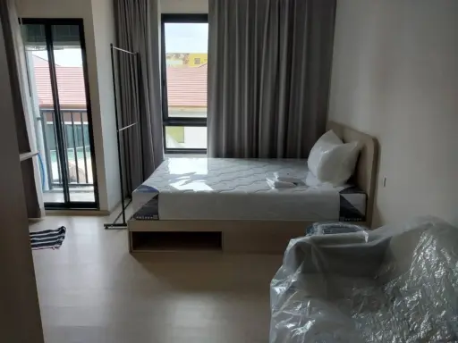 ให้เช่า คอนโด d condo hypeรังสิต ชั้น6 วิวนอก ระเบียงทิศเหนือ ห้องไม่ติดโซนถนน ราคาไม่แรง จองเลยจ้า