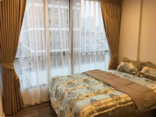 ให้เช่า Brown Condo HuaiKwang บอกเลยห้องนี้โดน เฟอร์ครบ เตียงสวยน่านอนเวอร์ images