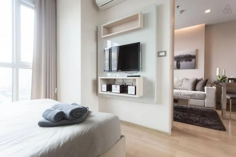 Condo for rent, The Address Asoke, spacious room, beautiful room, super inviting, everything is complete. Ready to move in, hurry