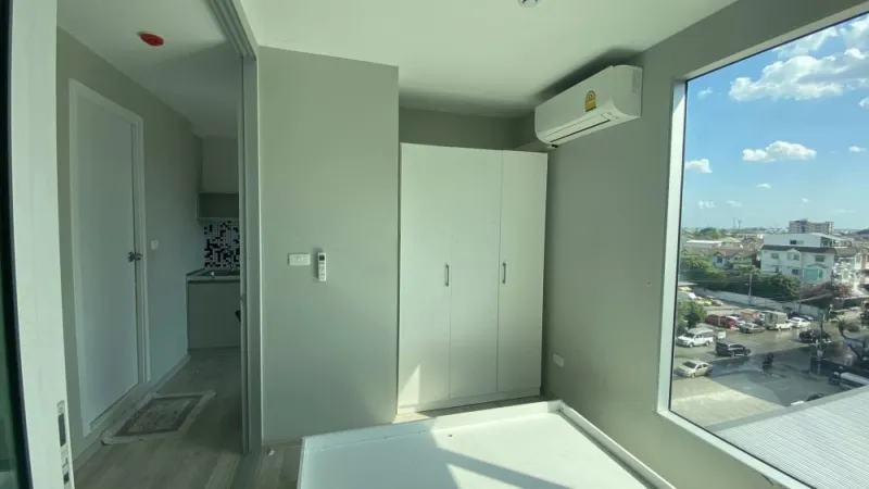 For rent Plum Condo รามคำแหง 60 Interchange ห้องหัวมุมไม่มีตึกบังวิว ราคาดีเวอร์ รีบมาจองเลย