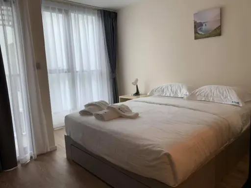 Condo for rent, Atmoz Ladprao 71, fully furnished, 1 bedroom, 1 bathroom, convenient to travel, can't miss it.