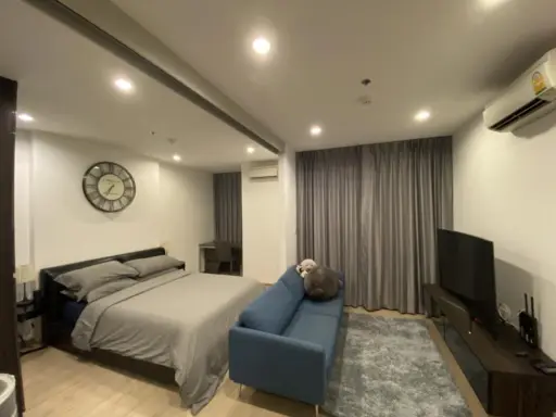 ขาย คอนโด ไอดีโอ คิว จุฬา-สามย่าน ตกแต่งเฟอร์ครบ เตียงKing Size พร้อมอยู่ ต้องห้องนี้เลย !! images