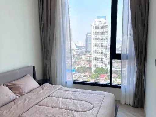 Chapter Charoennakhon-Riverside for rent, spacious room with plenty of usable space, good location, beautiful city view from high floor, reserve now! images
