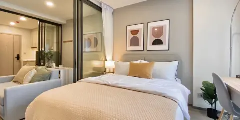 ให้เช่า Salaya One Residence ห้องแต่งน่าอยู่ ชั้น 2 วิวสวนและสระ ห้องไม่ร้อน มาจองเลยจ้า