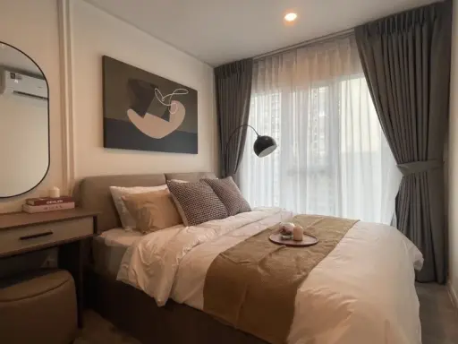 For rent: Regent Home Bangna, fully furnished room, ready to move in, complete with amenities. Hurry and reserve now!