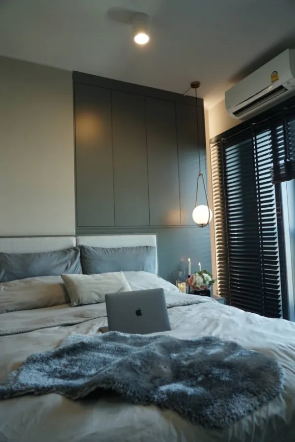 For rent/sale Condo IDEO Ratchada-Sutthisan, 21st floor, room facing north, room is a single corridor, very private, buy now.
