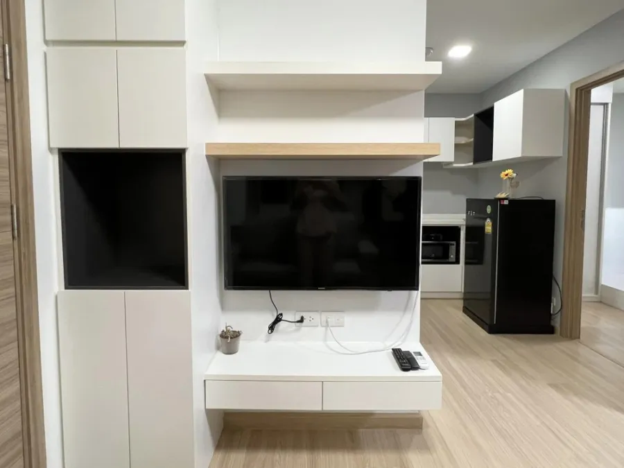 Condo for sale: Elite Salaya One Bedroom Plus, big screen TV, watching movies, comfortable sofa, book now.