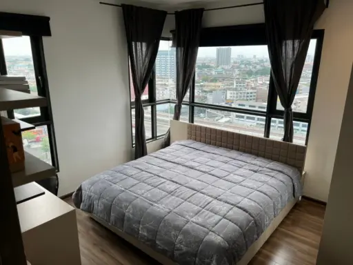 Sale Teal Sathorn-Taksin, 14th floor, corner room, clear view, fully furnished room, ready to move in, book now, don't miss it. images