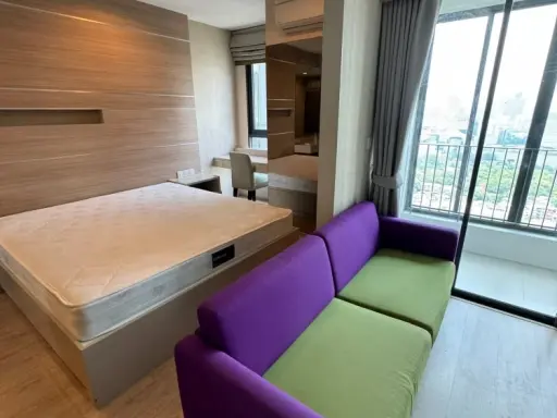 ให้เช่า Ideo q ราชเทวี ห้องตกแต่งบิวท์อินแน่นๆ วิวทิศเหนือ พร้อมอยู่