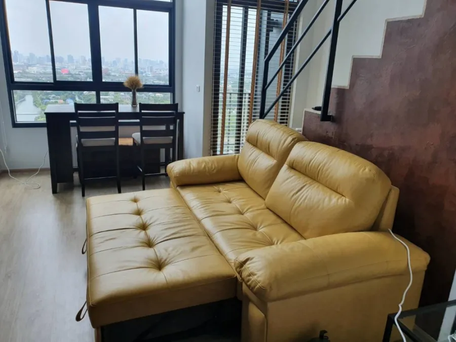 For sale, for rent, Condo Ideo New Rama 9, Duplex room, affordable price, come and reserve today, don't miss out.