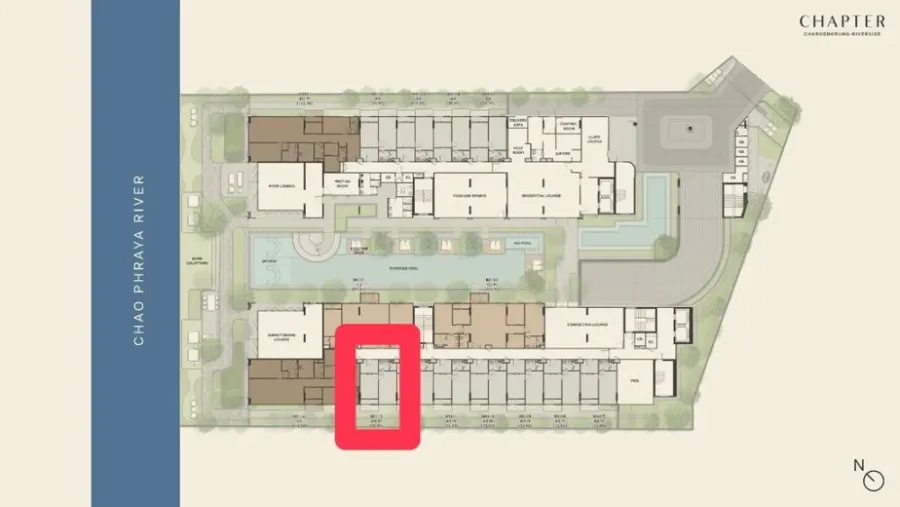 ขายดาวน์ Chapter Charoenkrung-Riverside ชั้น 2 วิวแม่น้ำ โครงการดี น่าอยู่ จองเลย