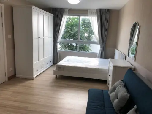 For rent, Plum Condo Phahonyothin 89, very beautiful decoration, very nice, fully furnished Like a beautiful room, hurry to reserve it.