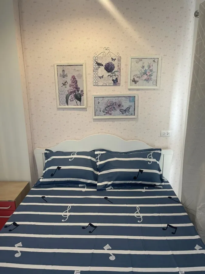 For sale: Lumpini Onnut 46, Building C2, 4th floor. Garden view, bright and airy. Beautiful, clean room with IKEA furniture and complete appliances. B