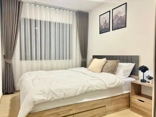 For rent: Chewathai Hallmark Ladprao-Chokchai 4. Fully furnished with appliances, ready to move in immediately. No need to buy anything extra.