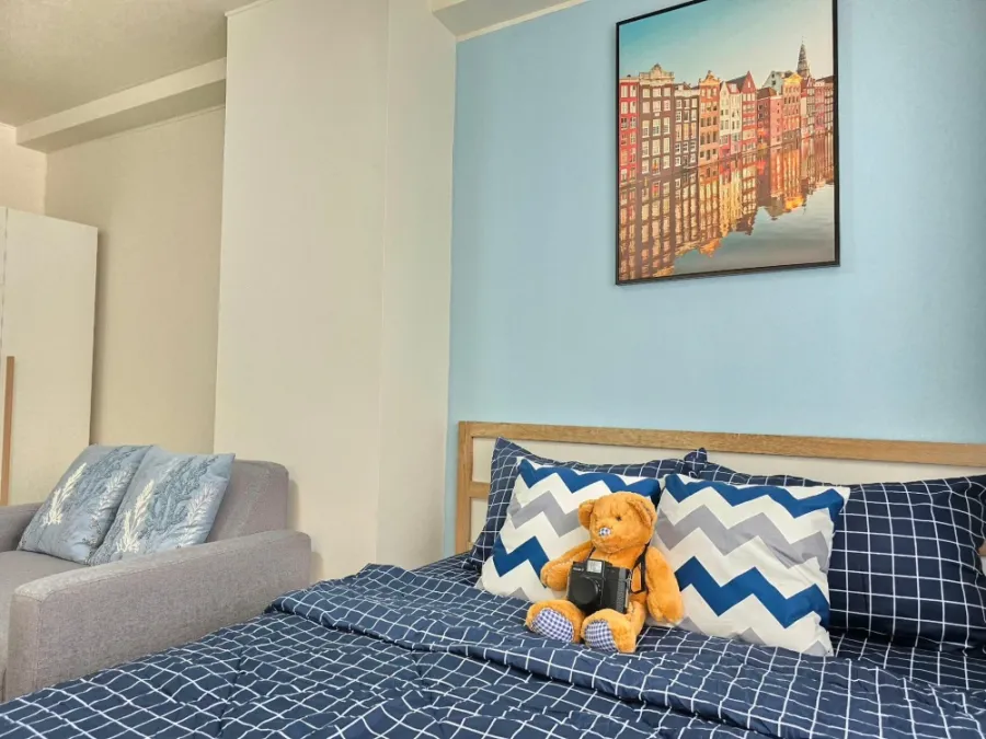 For rent: Lumpini Condo Town, Chonburi - Sukhumvit, 7th floor, corner room, beautiful room, fully furnished, very comfortable, book now, urgently.