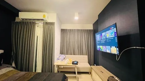 Condo for sale, Chapter One Eco, Ratchada-Huay Kwang, south room, not exposed to the sun, not hot room, very good view