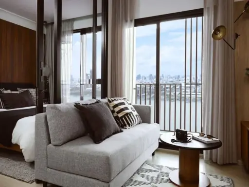 Selling down payment Nue Riverest Ratburana Building G, room with river view, 28th floor, very high, hurry and reserve now.