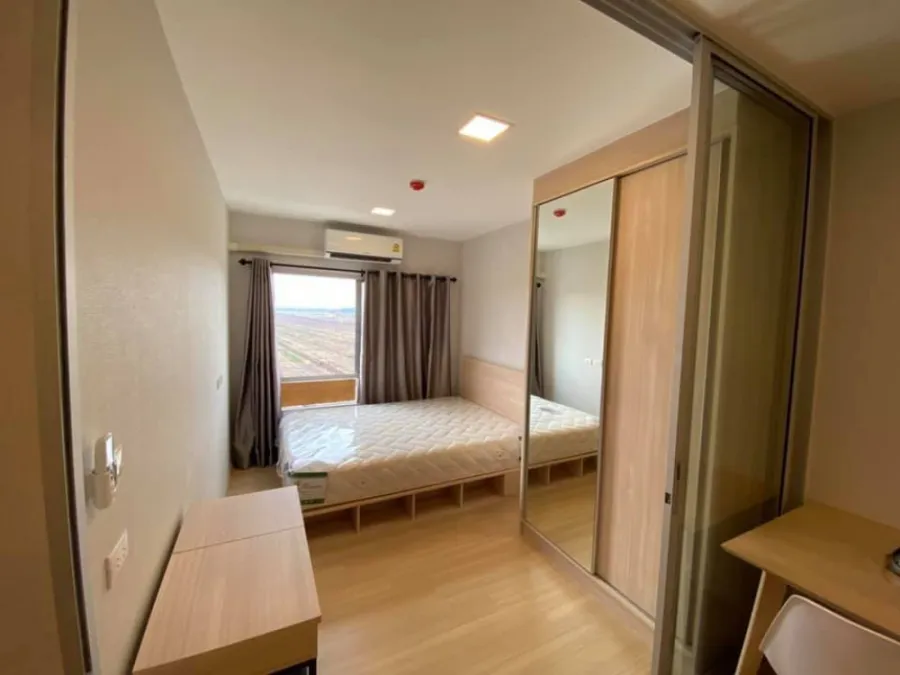 plum condo rangsit Alive 1 ให้เช่า ห้องแต่งเรียบง่าย สบายตา กั้นห้องเป็นสัดส่วน ลงตัวสุดๆ ห้ามพลาด