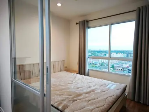 For rent Lumpini Ville Nakhon In Riverview, 15th floor, partitioned room, fully furnished, book now, hurry!