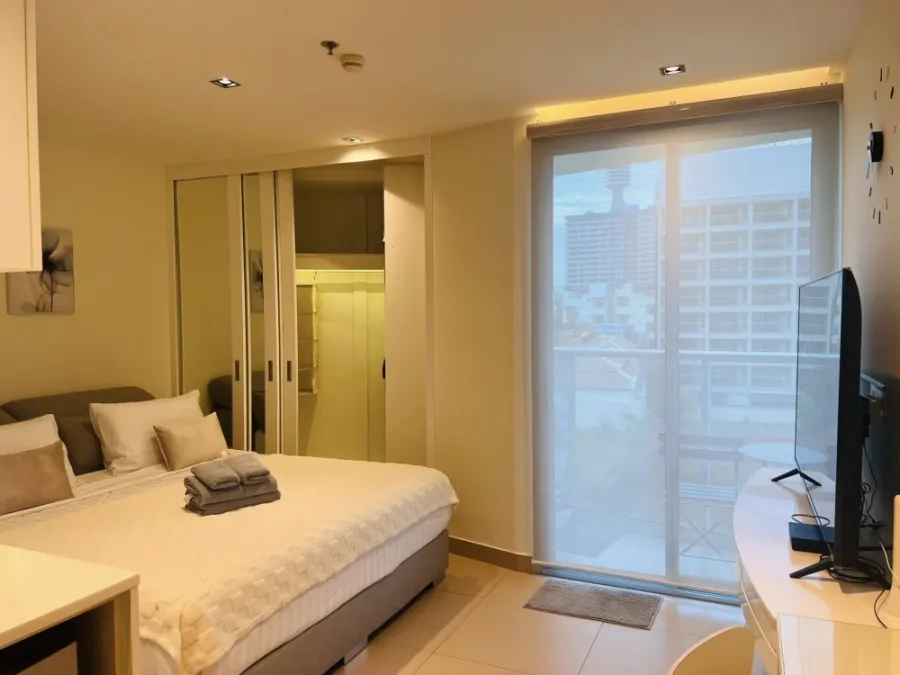 ให้เช่า Sands Condominium ห้องสตูดิโอ มาพร้อมสิ่งอำนวยความสะดวกครบครัน วิวทะเลสวย ห้ามพลาด