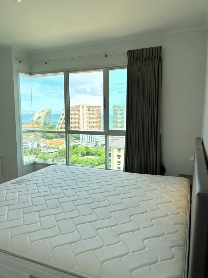 ให้เช่า Lumpini Ville Naklua - Wongamat ชั้น 12 | ห้องมุม | วิวทะเล | 42 ตร.ม. ตกแต่งครบครัน