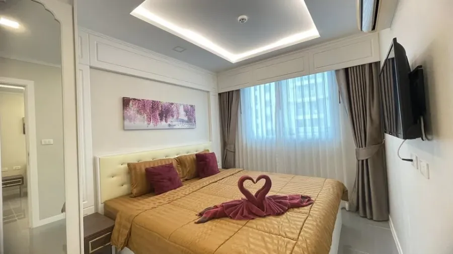 ให้เช่าคอนโด ดิ โอเรียนท์ จอมเทียน รีสอร์ท & สปา (จอมเทียน) ห้องสว่างกว้างแยกพื้นที่เป็นสัดส่วน ตกแต่งน่าอยู่ รีบจองด่วน