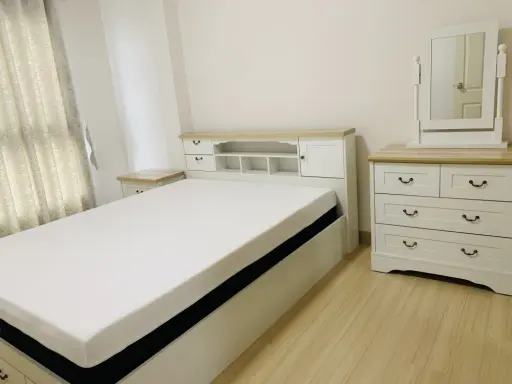 For rent, Supalai Veranda Rama 9, 25th floor, good location, convenient travel, white tone room, clean, comfortable to the eyes, book now.