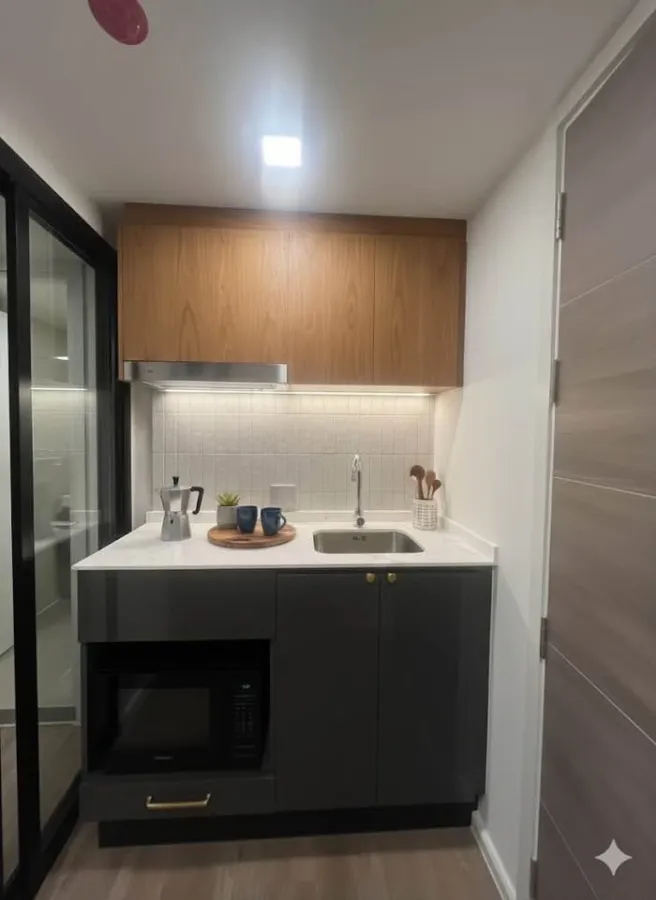 ให้เช่า Modiz Sukhumvit 50 ห้องกว้างอยู่สบาย ชั้นสูง เฟอร์ + เครื่องใช้ไฟฟ้าพร้อม รีบจองเลย