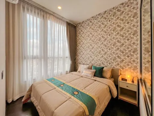 Condo for rent sell, Park Origin Thonglor, the room is very beautiful, not hot, nothing obscures, don't wait !!