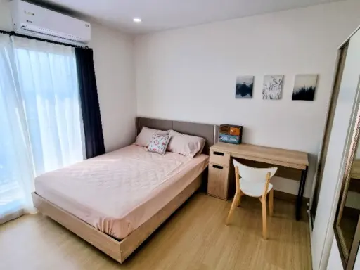 For rent, Supalai Veranda, Phasi Charoen Station, 2 bedrooms, 20th floor, beautiful room, fully furnished, ready to move in, book now, urgent.